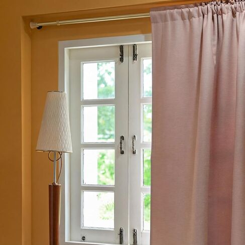4 Pack Regular Duty Lightweight Tension Rod 7/16" Diameter Cafe Curtain Tension Rod Brass Color Small Tensions Rods Adjustable Curtain Rods(18-28inch) in Saudi Arabia