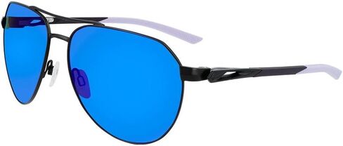 نظارات شمسية للجنسين CLUB NINE M DQ0924 من نايكي، أسود ساتان/رمادي فوق بنفسجي، 60 in Saudi Arabia