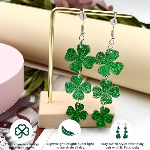 St. Patrick‘s Day Lucky Charm Set 2026: Shamrock Knee High Socks, Green Clover Glasses | Matching Irish Party Outfit Bundle for Women, Irish Party Outfit Bundle, Festival, Festival & Photoshoot in Saudi Arabia