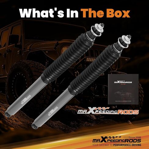 maXpeedingrods Fit 4-8" Lift Rear Shocks for Toyota Tundra RWD 4WD 2007-2021, G1 Series Upgraded in Saudi Arabia
