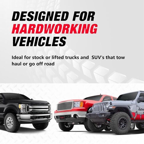 Rancho RS55274 RS55288 Set of Front & Rear RS5000X Series Shocks fits 2001 2010 Sierra 2500 HD with Front Torsion Bar & 0" Lift | Improved Handling & Performance | For Quicker Rebound in Saudi Arabia