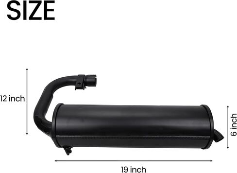 Muffler W/Spark Arrestor/Dampener/SEAL FITS YAMAHA Rhino 660 YXR660FA 2004-2007 in Saudi Arabia