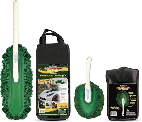 California Car Duster Detailing Combo Plastic Handle with Green Mop and Mini Duster 64445 in Kuwait