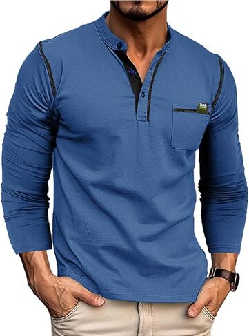Casual Office Wear Men's Long Sleeve Polo Shirt Perfect for Christmas New Year Gift for Men Who Appreciate Style in Saudi Arabia