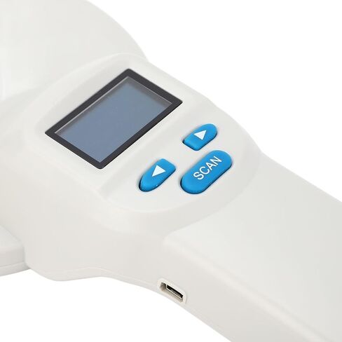 Fockety Pet Microchip Scanner, Animal Microchip Reader Animal Tag Scanner with Large OLED Display, Chip ID Scanner for Animal Pets Pigs Dogs Cats, Long Reading Distance in Saudi Arabia