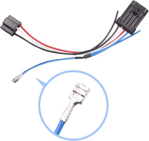 سرج سلك المصباح الأمامي من Road King - محول لـ HD Road Glide Street Glide، سرج H4 للمصابيح الأمامية HD H4 إلى 4 PIN in Kuwait