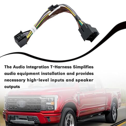 ASTROSYNC Audio Integration T-Harness Fit for Ford Vehicles 2018 2019 2020 2021 2022 2023 Non-Amplified, Front and Rear Speaker Leads Replace LPHFD31 in Saudi Arabia