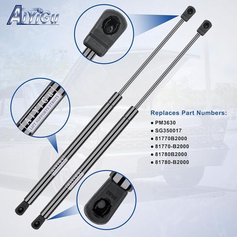 PM3630 Rear Hatch Shocks Struts Lift gate Supports Gas Springs Compatible with 2014 2015 2016 2017 2018 2019 Kia Soul, Pack of 2 PCS,Replace SG350017 in Saudi Arabia