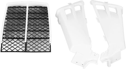 Gas Tank Side Covers, Radiator Cover Grill Stylish Protective Fit for Banshee 350 YFZ350 YFZ350LE YFZ350SE White ABS Plastic 2 Pieces in Saudi Arabia
