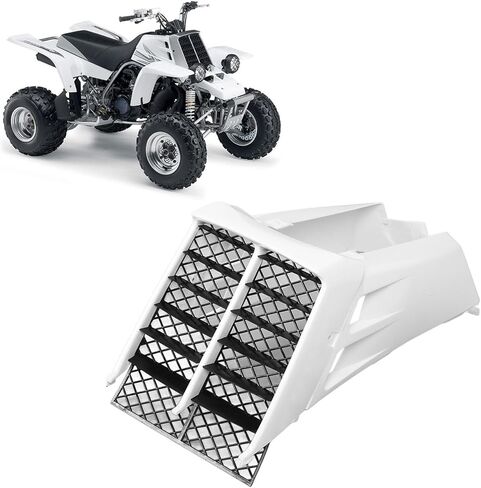 Gas Tank Side Covers, Radiator Cover Grill Stylish Protective Fit for Banshee 350 YFZ350 YFZ350LE YFZ350SE White ABS Plastic 2 Pieces in Saudi Arabia