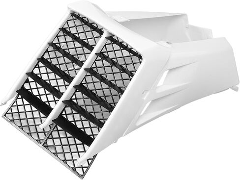 Gas Tank Side Covers, Radiator Cover Grill Stylish Protective Fit for Banshee 350 YFZ350 YFZ350LE YFZ350SE White ABS Plastic 2 Pieces in Saudi Arabia