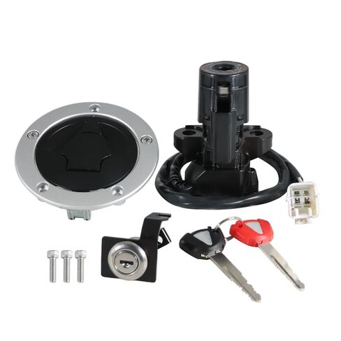 مفتاح الإشعال غطاء غاز الوقود مفتاح قفل المقعد طقم استبدال 27048-5024 27048-5023 لـ Kawasaki 51049-0039، لـ Kawasaki ZX636 Ninja ZX6R 2013-2018 in Saudi Arabia
