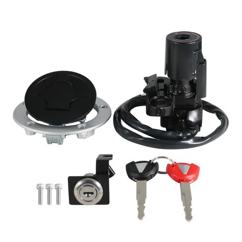 مفتاح الإشعال غطاء غاز الوقود مفتاح قفل المقعد طقم استبدال 27048-5024 27048-5023 لـ Kawasaki 51049-0039، لـ Kawasaki ZX636 Ninja ZX6R 2013-2018 in Saudi Arabia