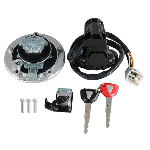 مفتاح الإشعال غطاء غاز الوقود مفتاح قفل المقعد طقم استبدال 27048-5024 27048-5023 لـ Kawasaki 51049-0039، لـ Kawasaki ZX636 Ninja ZX6R 2013-2018 in Saudi Arabia