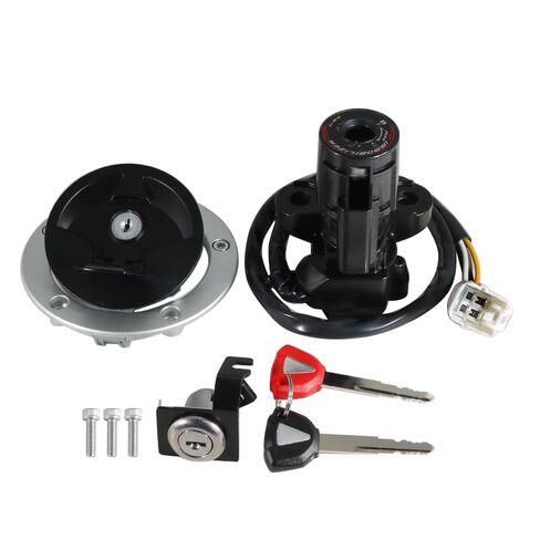 مفتاح الإشعال غطاء غاز الوقود مفتاح قفل المقعد طقم استبدال 27048-5024 27048-5023 لـ Kawasaki 51049-0039، لـ Kawasaki ZX636 Ninja ZX6R 2013-2018 in Saudi Arabia