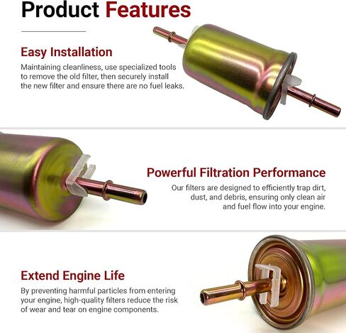 فلتر الوقود FG-1114 متوافق مع Ford E-150 E-250 E-350 E-450 2000-2008 Crown Victoria 1998-2011 بديل لسيارة Mercury Lincoln Town Car، يستبدل FG986B in Kuwait