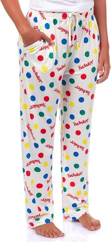 Twister Board Game Pajama Pants Women's Party Game Design Lounge Sleep Bottoms in Saudi Arabia
