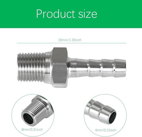 استبدال موصل الخرطوم الخارجي Yamaha 6E5-45378-00-00، مناسب لتوصيل أنبوب Pitot من الوحدة السفلية الخارجية Yamahas إلى الخرطوم، استبدال موصلات الفولاذ المقاوم للصدأ لتركيب البلاستيك in Kuwait