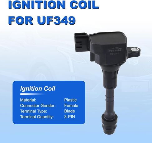 UF349 High-Performance Ignition Coils Set of 6 Compatible with Nissan Altima/Maxima/Murano/Frontier/Quest/Xterra/Pathfinder & Infiniti I35/QX4 3.5L V6 - Replaces C1406 224488J115 in Kuwait