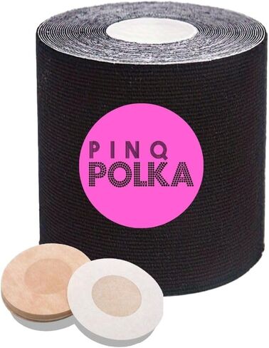 شريط رفع الثدي من PINQ POLKA - شريط لاصق مقاوم للماء غير مرئي مع شريط فطائر اللحم الحلمة in Kuwait