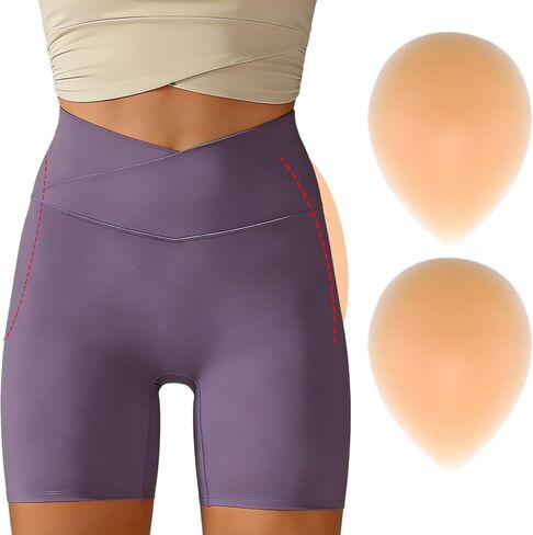 وسادات الورك من السيليكون، وسادات لاصقة للمؤخرة، معززة للأرداف غير مرئية وقابلة لإعادة الاستخدام، قطعتان in Kuwait