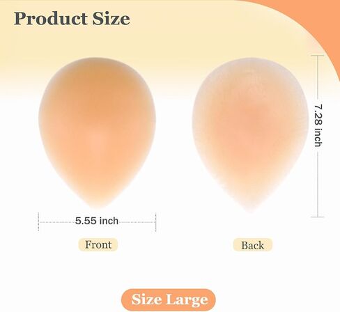 وسادات الورك من السيليكون، وسادات لاصقة للمؤخرة، معززة للأرداف غير مرئية وقابلة لإعادة الاستخدام، قطعتان in Kuwait