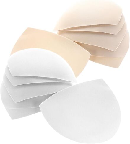 حشوات وسادات حمالة الصدر: 6 أزواج من وسادات ملابس السباحة الرياضية، إسفنجة دفع قابلة للإزالة للحصول على صدر جميل، خفيفة الوزن وهدية مناسبة للسفر in Kuwait