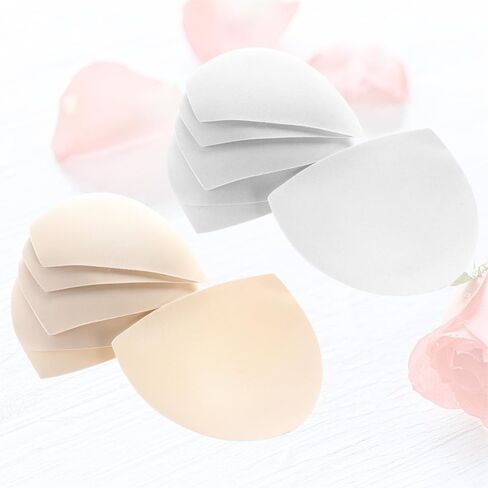 حشوات وسادات حمالة الصدر: 6 أزواج من وسادات ملابس السباحة الرياضية، إسفنجة دفع قابلة للإزالة للحصول على صدر جميل، خفيفة الوزن وهدية مناسبة للسفر in Kuwait