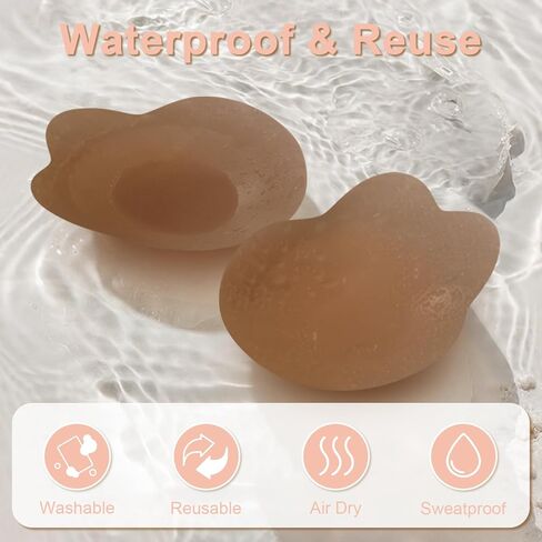 أغطية حلمات مع رفع للنساء، زوجان من حمالة صدر لاصقة قابلة لإعادة الاستخدام قابلة لإعادة الاستخدام لاصقة لرفع فطائر اللحم موكا in Kuwait