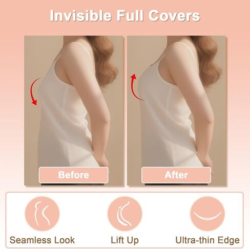 أغطية حلمات مع رفع للنساء، زوجان من حمالة صدر لاصقة قابلة لإعادة الاستخدام قابلة لإعادة الاستخدام لاصقة لرفع فطائر اللحم موكا in Kuwait