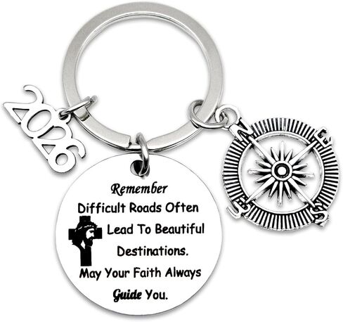 2026 Confirmation Gifts for Teen Boys Girls Catholic Baptism Keychain for Son Daughter Religious Christian Confirmation Gift for Women Men Bible Verse First Communion Church Faith Easter Keepsake in Saudi Arabia