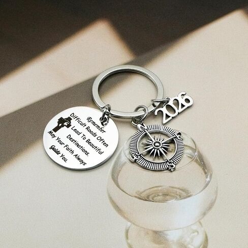 2026 Confirmation Gifts for Teen Boys Girls Catholic Baptism Keychain for Son Daughter Religious Christian Confirmation Gift for Women Men Bible Verse First Communion Church Faith Easter Keepsake in Saudi Arabia