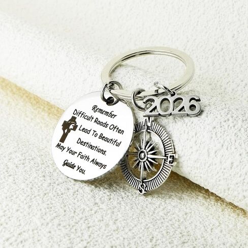 2026 Confirmation Gifts for Teen Boys Girls Catholic Baptism Keychain for Son Daughter Religious Christian Confirmation Gift for Women Men Bible Verse First Communion Church Faith Easter Keepsake in Saudi Arabia