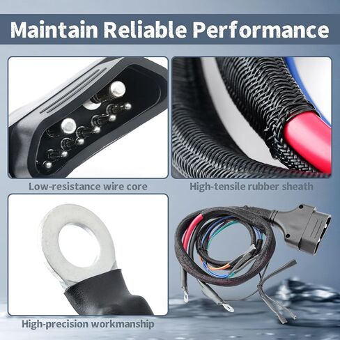 16160400 سرج التحكم الجانبي في المحراث متوافق مع SnowDogg CM100 EX75 EX80 EX85 MD68 Gen 1 سلك التحكم في محراث الثلج، أسلاك الموزعة in Kuwait