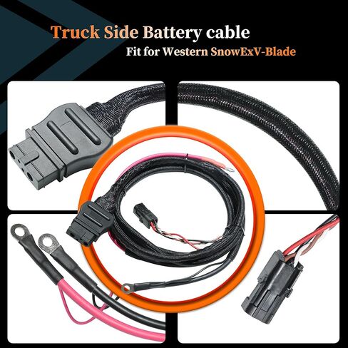 42014 4 Pin Truck & Plow Battery Cable Wiring Harness for Western SnowEx Fisher Blizzard Snow Plow,Western Snow plow Wiring Harness (42014) in Saudi Arabia