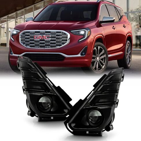 ACANII - For 2018-2021 GMC Terrain Factory Style Bumper Fog Lights Driving Lamps w/Switch Set Replacement Left+Right in Saudi Arabia