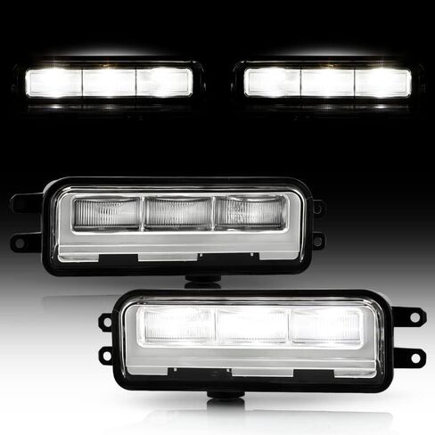 Front LED Fog Lights Assembly Pair for 2022-2026 Toyota Tundra/2024-2026 Toyota Tacoma/2025-2026 Toyota 4Runner/2023-2026 Toyota Sequoia Bumper Fog Lights Driving Lamps w/Switch Replacement Left+Right in Saudi Arabia
