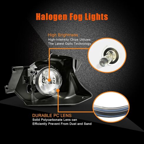 ضوء الضباب لهوندا CRV 2012 2013 2014، استبدال مجموعة مصابيح الضباب، IP67 مقاوم للماء، عدسة واضحة، تشمل حزام أسلاك الضباب in Kuwait