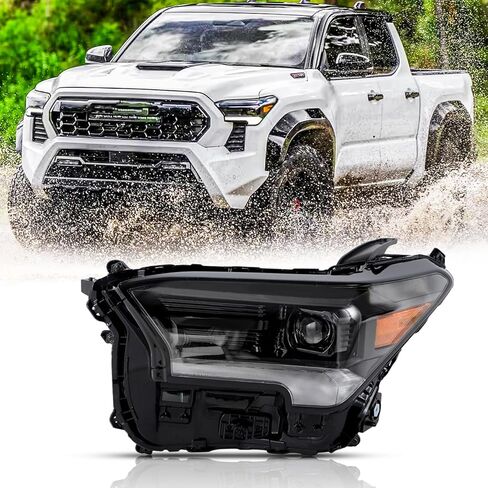 Front LED Fog Lights Assembly Pair for 2022-2026 Toyota Tundra/2024-2026 Toyota Tacoma/2025-2026 Toyota 4Runner/2023-2026 Toyota Sequoia Bumper Fog Lights Driving Lamps w/Switch Replacement Left+Right in Saudi Arabia