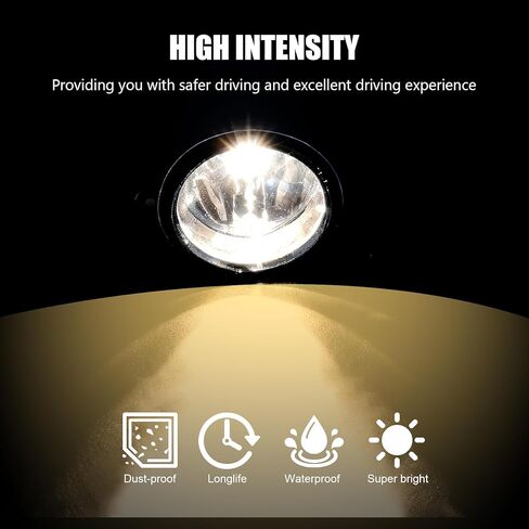 ضوء الضباب لهوندا CRV 2012 2013 2014، استبدال مجموعة مصابيح الضباب، IP67 مقاوم للماء، عدسة واضحة، تشمل حزام أسلاك الضباب in Kuwait