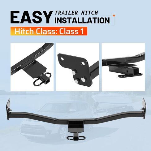 Class 1 Trailer Tow Hitch, 1.25 Inch Receiver Compatible with 2014 Kia Soul All Styles 2015-2019 Kia Soul excluding EV Models in Saudi Arabia