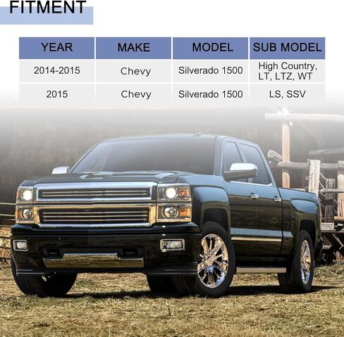 Front Upper Bumper Cover Fit for Chevy Silverado 1500 2014 2015 Pickup Bumper Replacement for GM1014112C Blask Plastic no Fog Lamps cut-outs and without sensor holes in Saudi Arabia