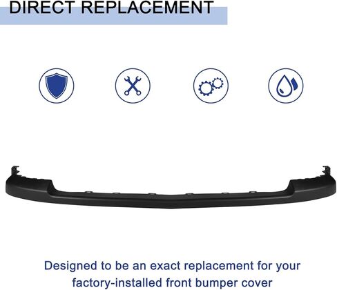 Front Upper Bumper Cover Fit for Chevy Silverado 1500 2014 2015 Pickup Bumper Replacement for GM1014112C Blask Plastic no Fog Lamps cut-outs and without sensor holes in Saudi Arabia