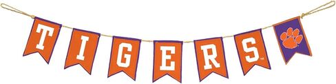 Clemson University Tailgate Banner by Hanna’s Handiworks – Lightweight Pre-Strung Fabric Decoration for Indoor or Outdoor – Represent your NCAA College & Show Team Spirit with CU Fan Décor in Saudi Arabia