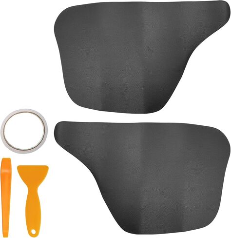 2PCS Front Door Panel Armrest Cover Replacement Compatible with Toyota Tacoma 2005-2015 Left and Right Leather Arm Rest Replaced Skin Upholstery Black (Only Leather Part) in Saudi Arabia