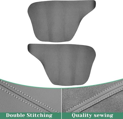 2PCS Front Door Panel Armrest Cover Replacement Compatible with Toyota Tacoma 2005-2015 Left and Right Leather Arm Rest Replaced Skin Upholstery Black (Only Leather Part) in Saudi Arabia