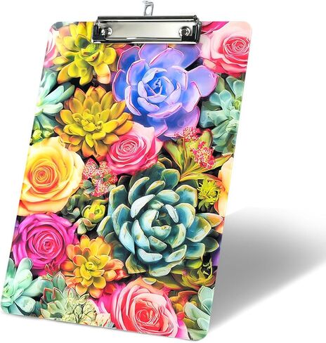 Monet Acrylic Clipboard Cute Clip Board Standard A4 Letter Size 8.5" x 12" Clipboards Decorative for Nurse Worker Office in Saudi Arabia
