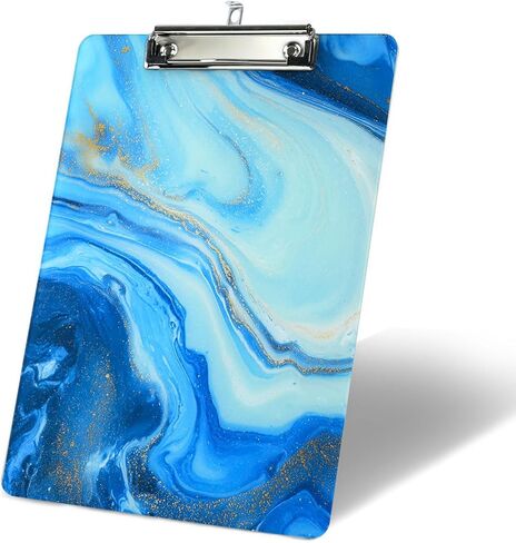 Monet Acrylic Clipboard Cute Clip Board Standard A4 Letter Size 8.5" x 12" Clipboards Decorative for Nurse Worker Office in Saudi Arabia