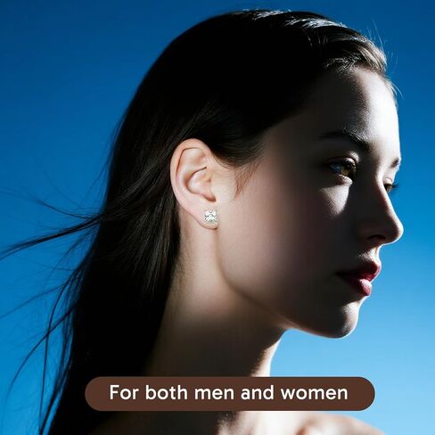 5 Pairs Magnetic Earrings for Men and Women, Non-Piercing Clip On Stud Earrings Set, 4 Pairs Gold and 1 Pair Silver for Sensitive Ears, Stylish Everyday Wear in Kuwait