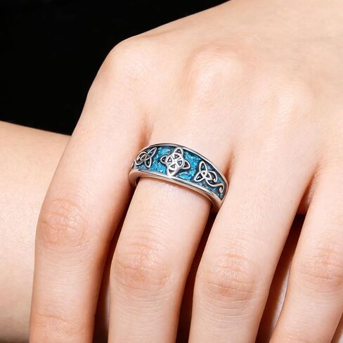 TwoAnts Turquoise Ring for Women 925 Sterling Silver Turquoise Western Ring Country Jewelry Western Jewelry Mother's Day Gifts for Women Girlfriend Mom in Saudi Arabia